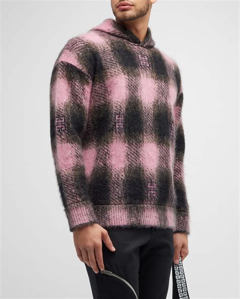 givenchy men sweater print plaid argyle|givenchy hoodie.